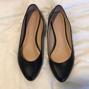 Black Almond-Toe Flats